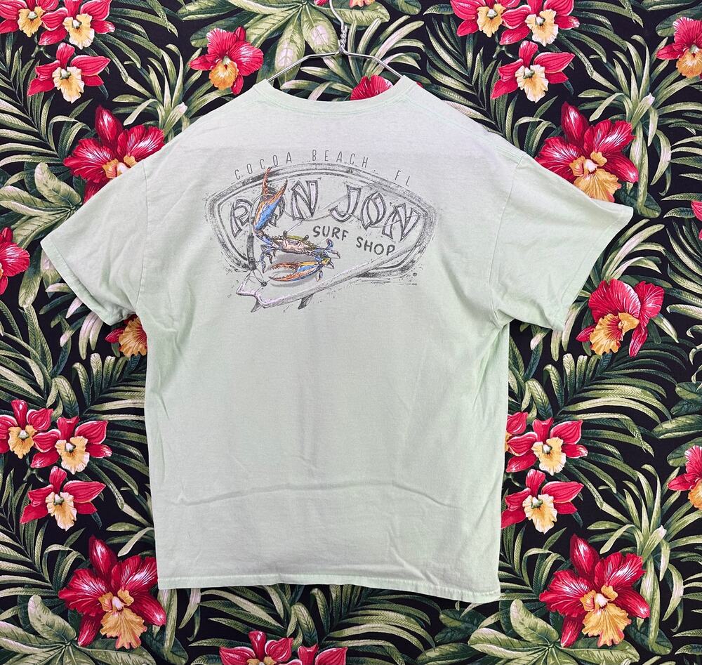 2016 Ron Jon Surf Shop Cocoa Beach FL Green Tshirt Size XL